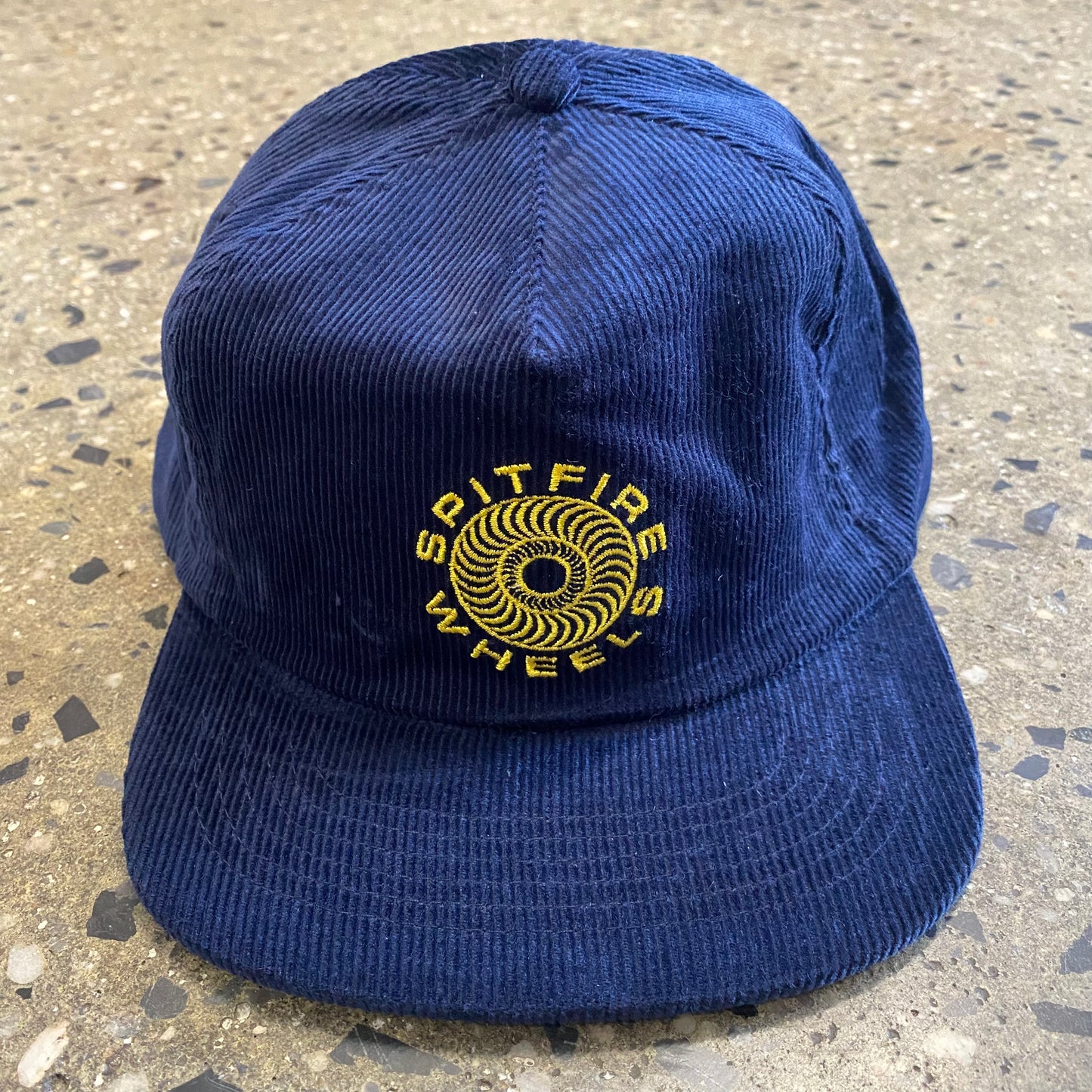 Spitfire Classic 87 Swirl Snapback Hat - Navy/Gold