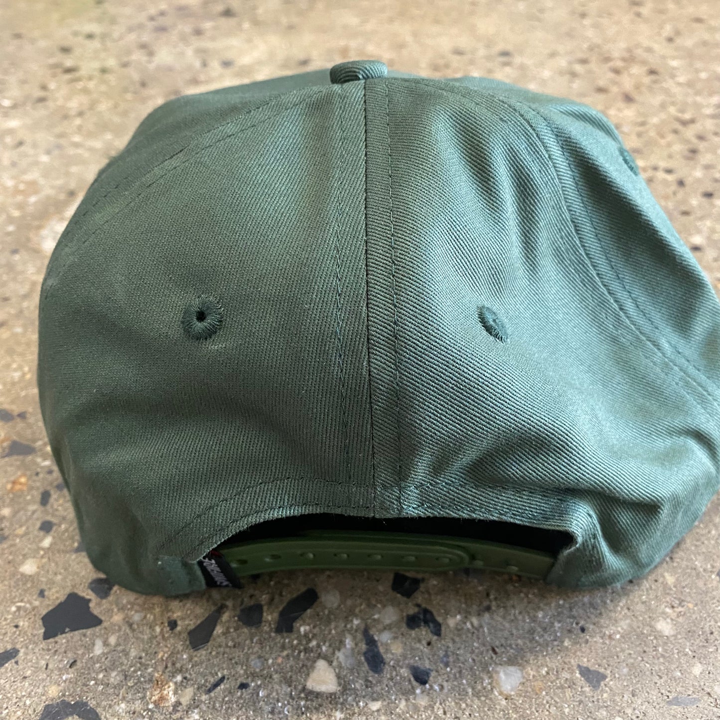 Spitfire Bighead Fill Logo Snapback Hat - Dark Green/Red/Gold