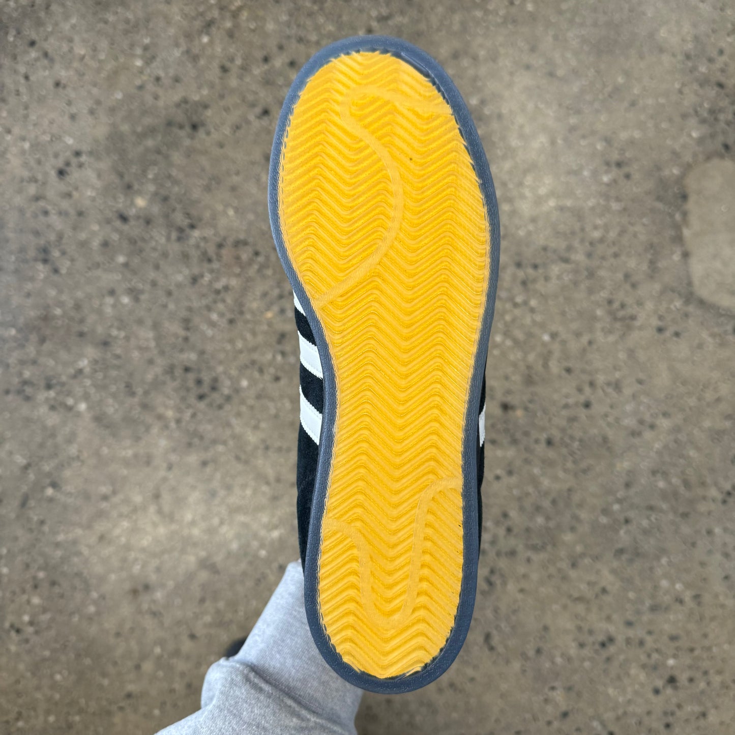 yellow sole, bottom of sneaker