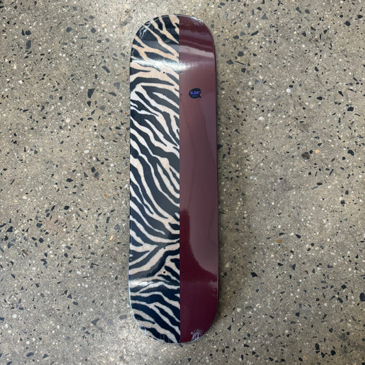 It's Violet Zebra/Oxford Red Skateboard Deck