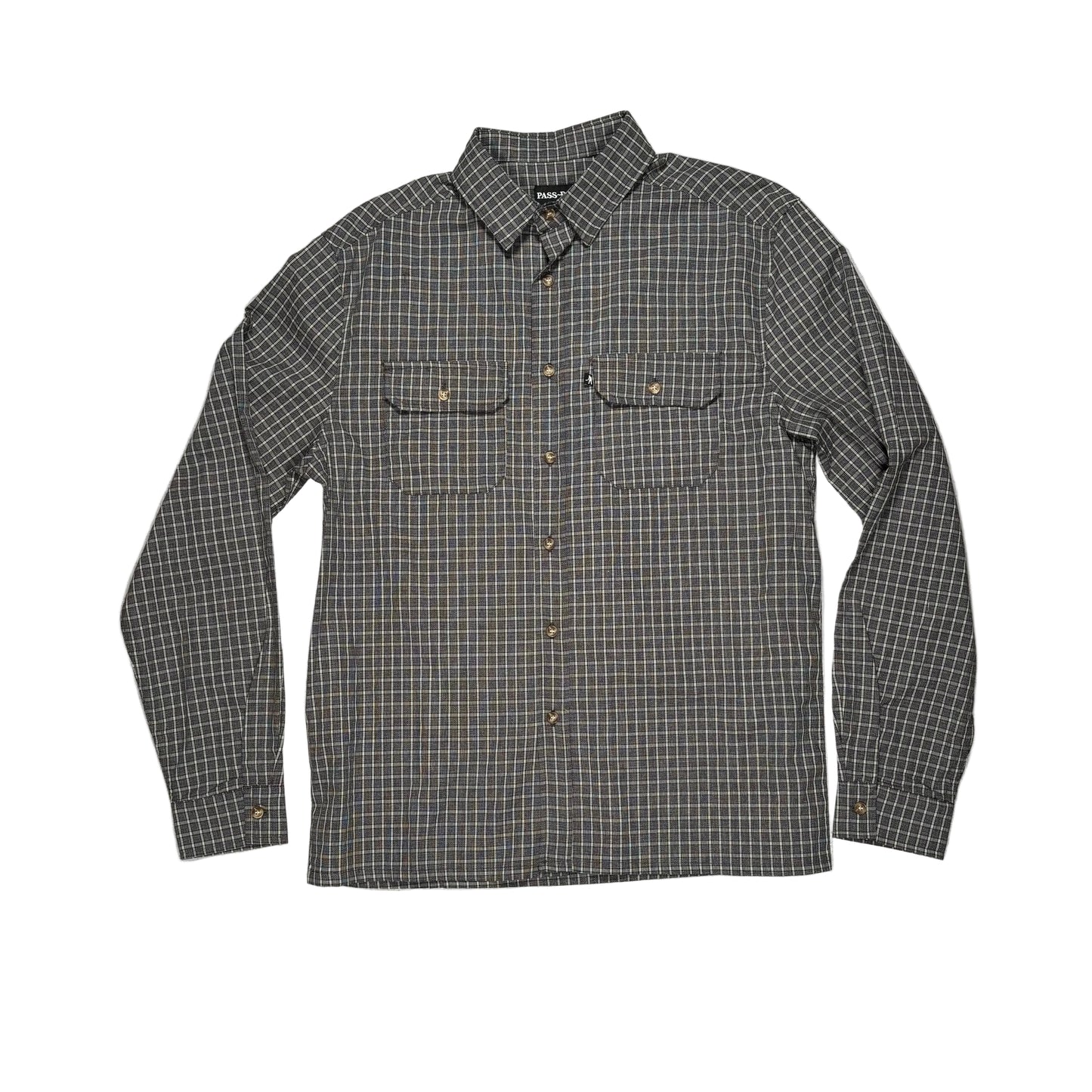 Plaid shirt on a white surface