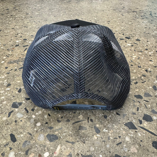 back view of charcoal mesh hat