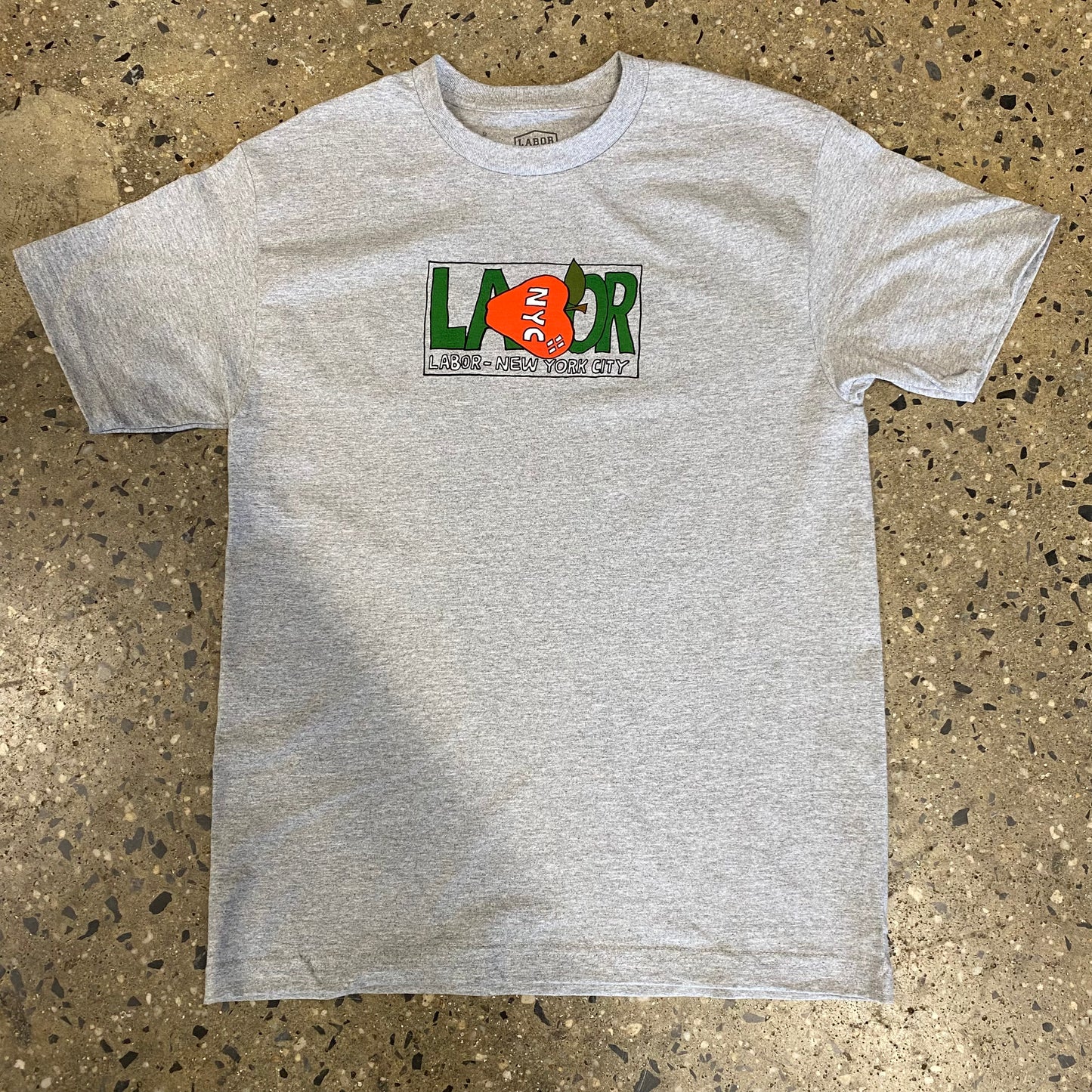 Labor Apple Tip T-Shirt - Heather Grey