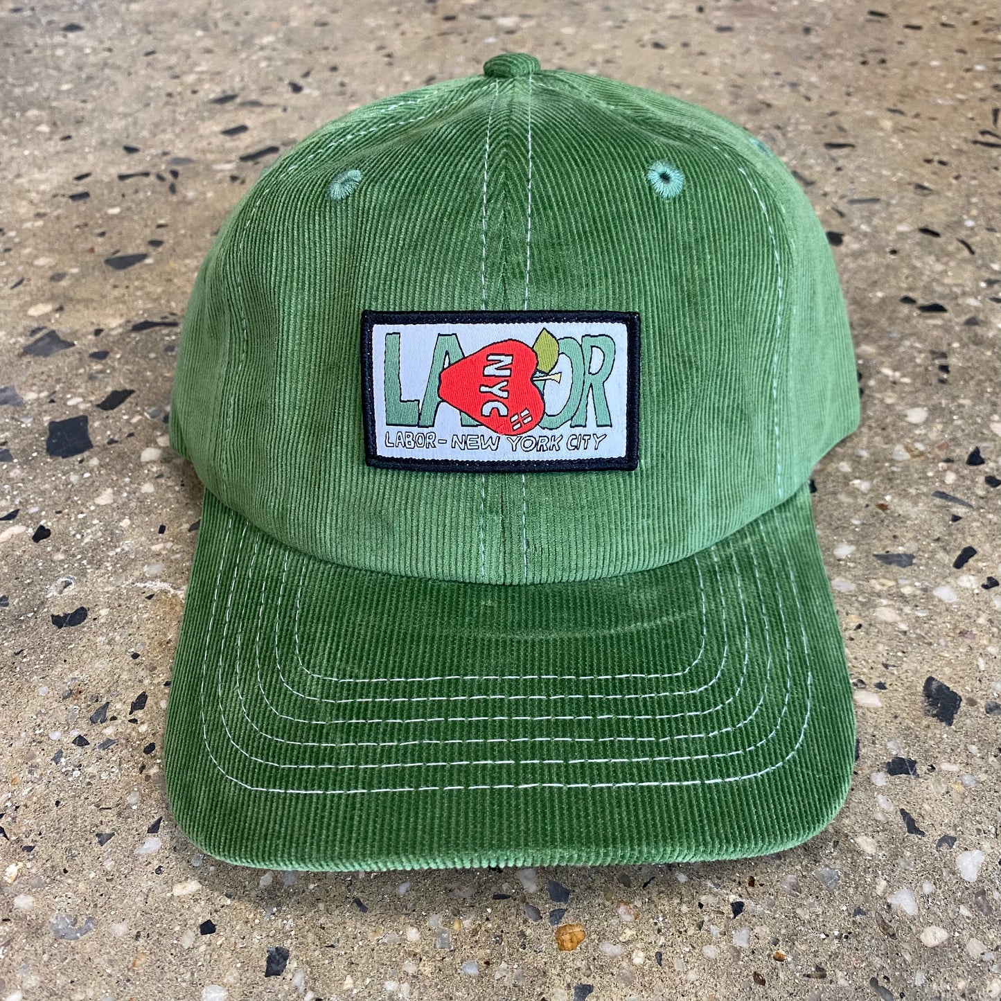 Labor Apple Tip Cord Hat - Olive