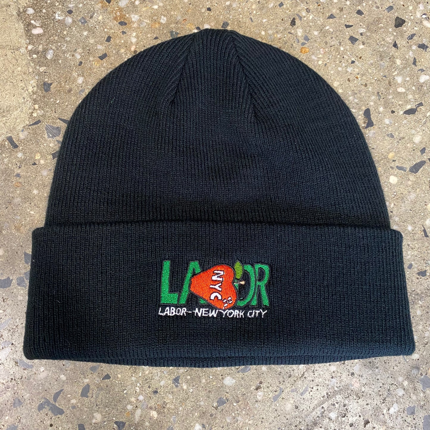 Labor Apple Tip Beanie - Black