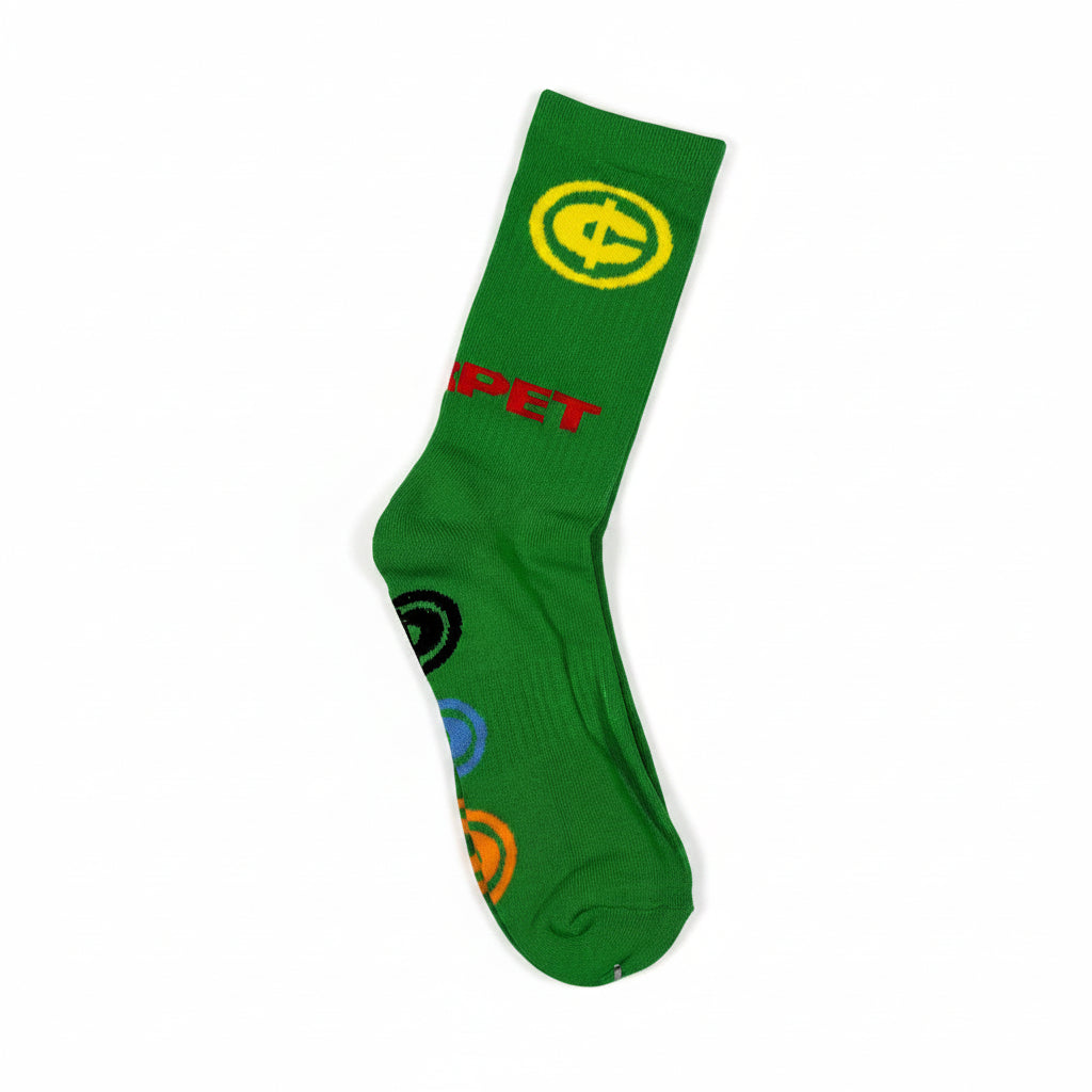 green C logo socks
