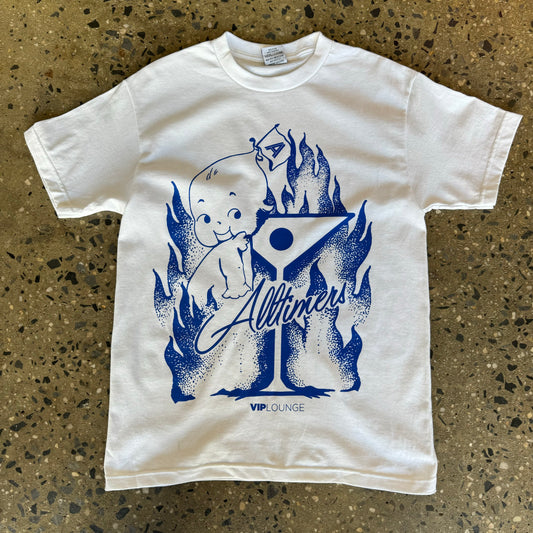 Alltimers Hades Baby T-Shirt - White/Blue