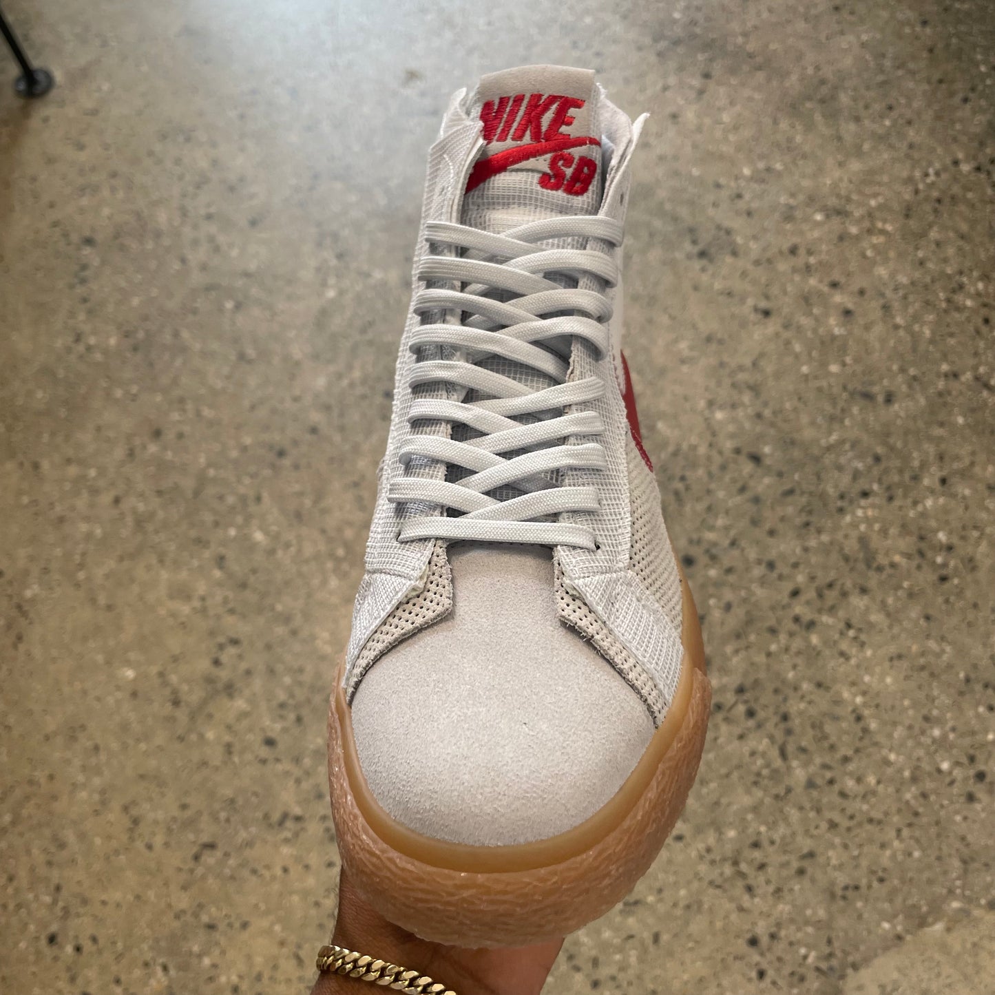 Nike SB Blazer Mid PRM - Summit White/University Red