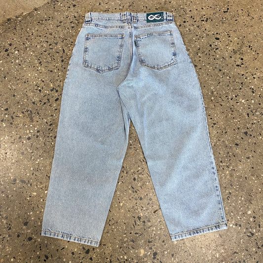 back view of ultrawashed denim jeans, two pockets
