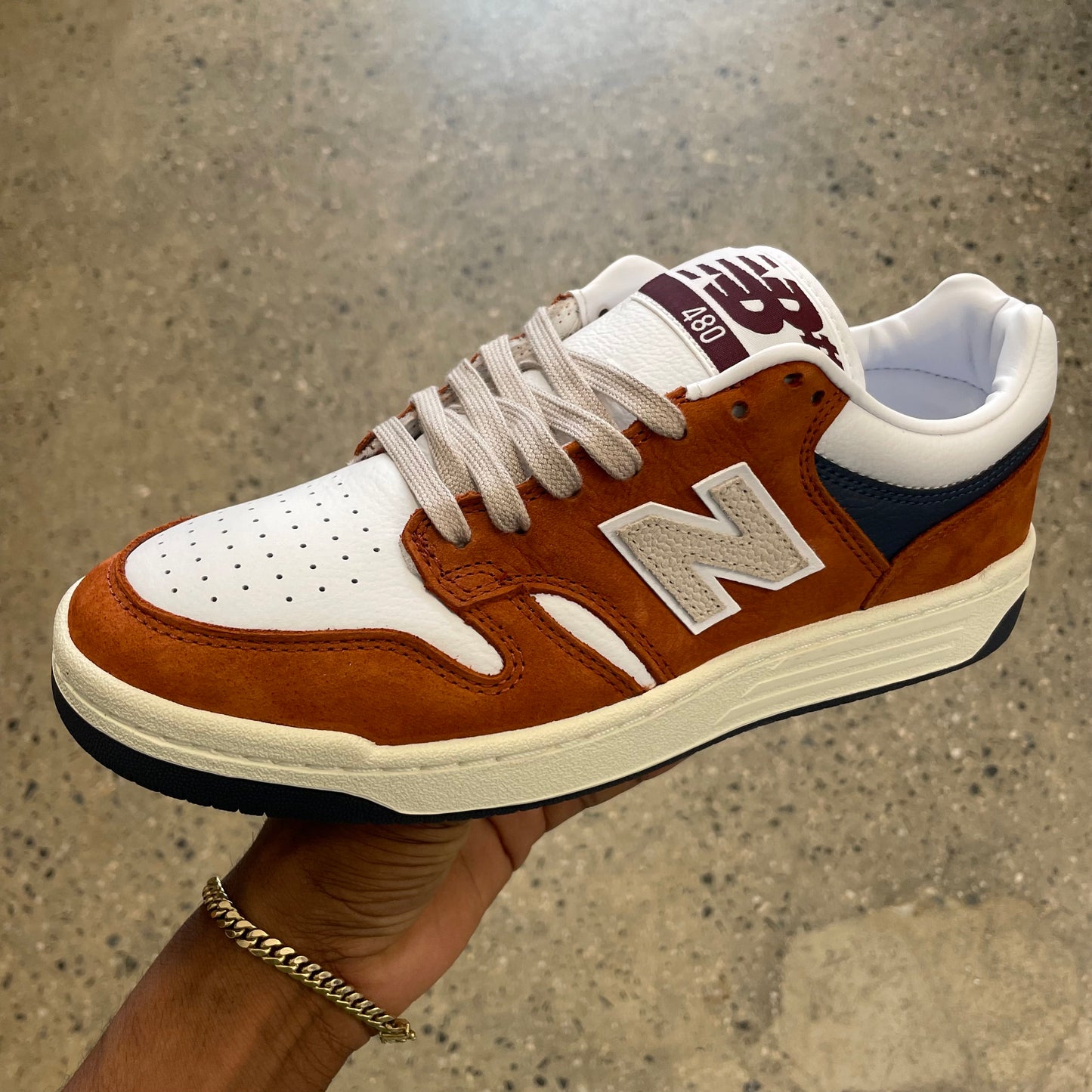 New Balance 480 - Brown/White