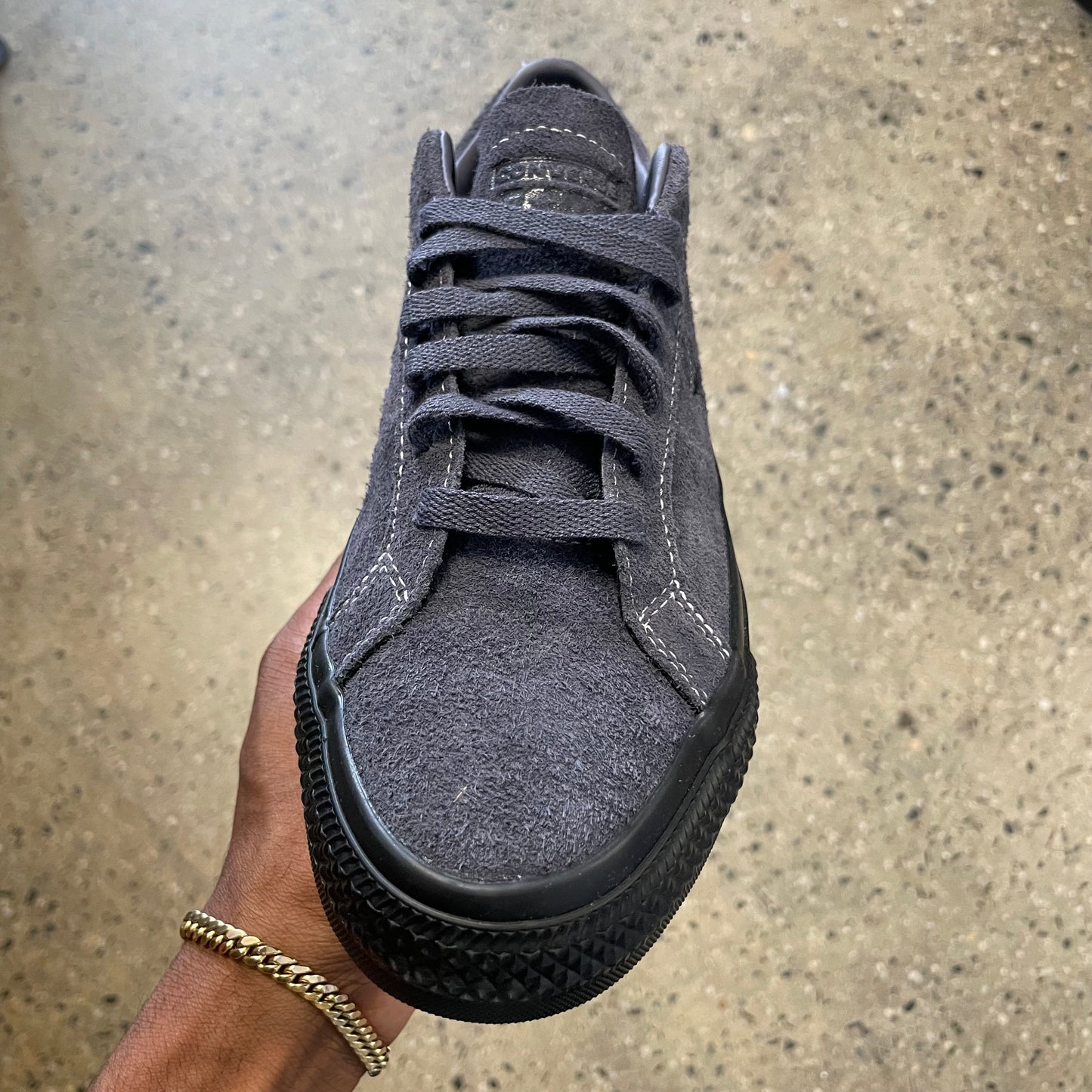 converse one star pro ox dark moth/black
