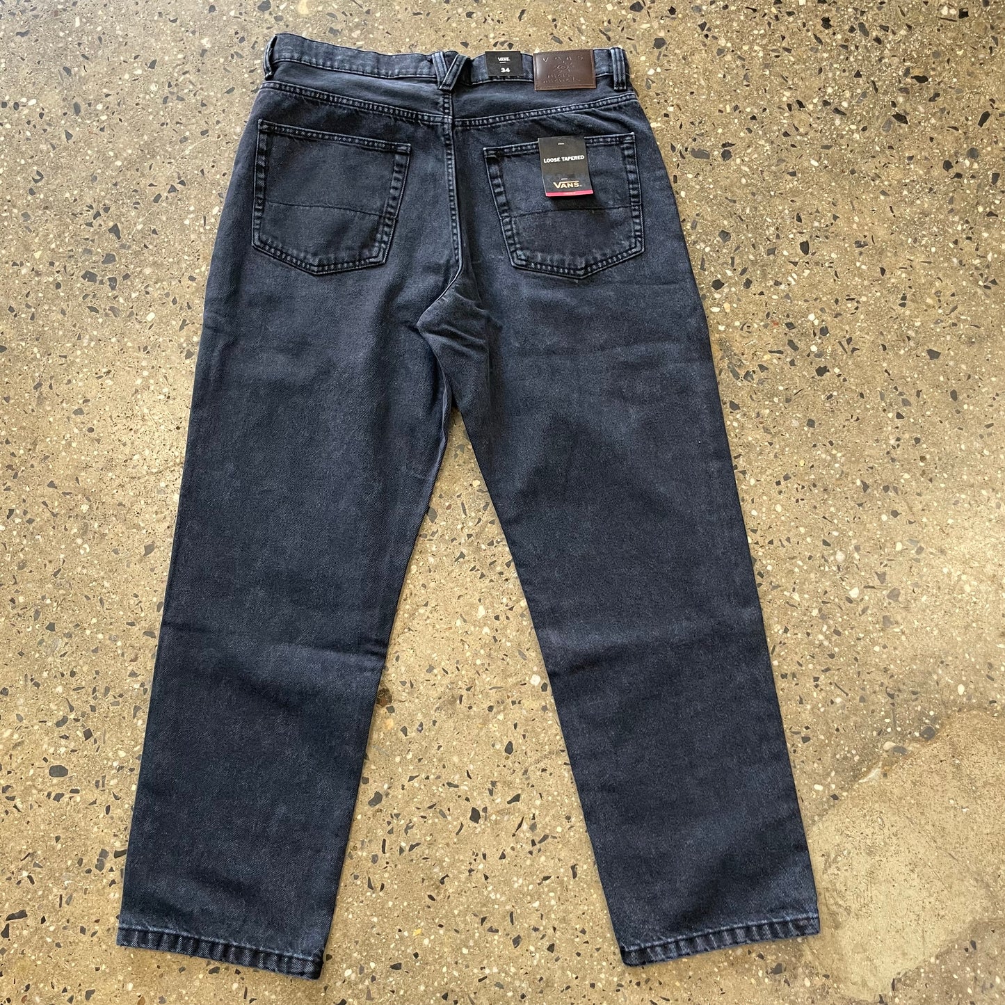 Vans Nick Michel Check Loose Tapered Denim Pants - Navy