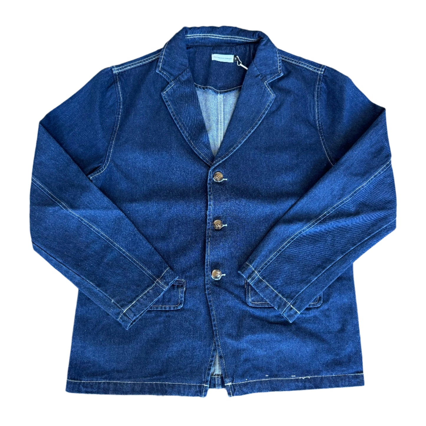 dark denim wash blazer jacket