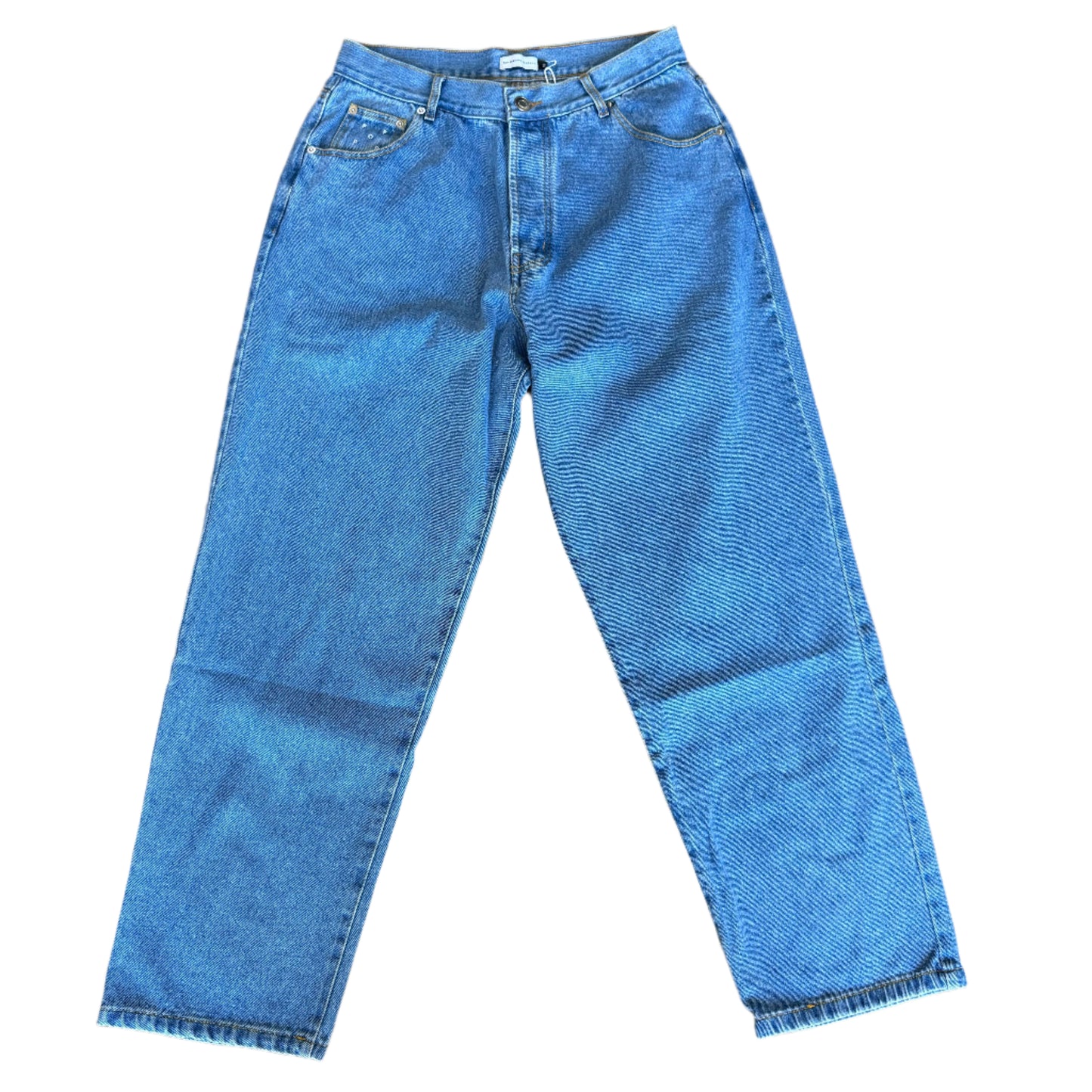 stone washed denim jeans