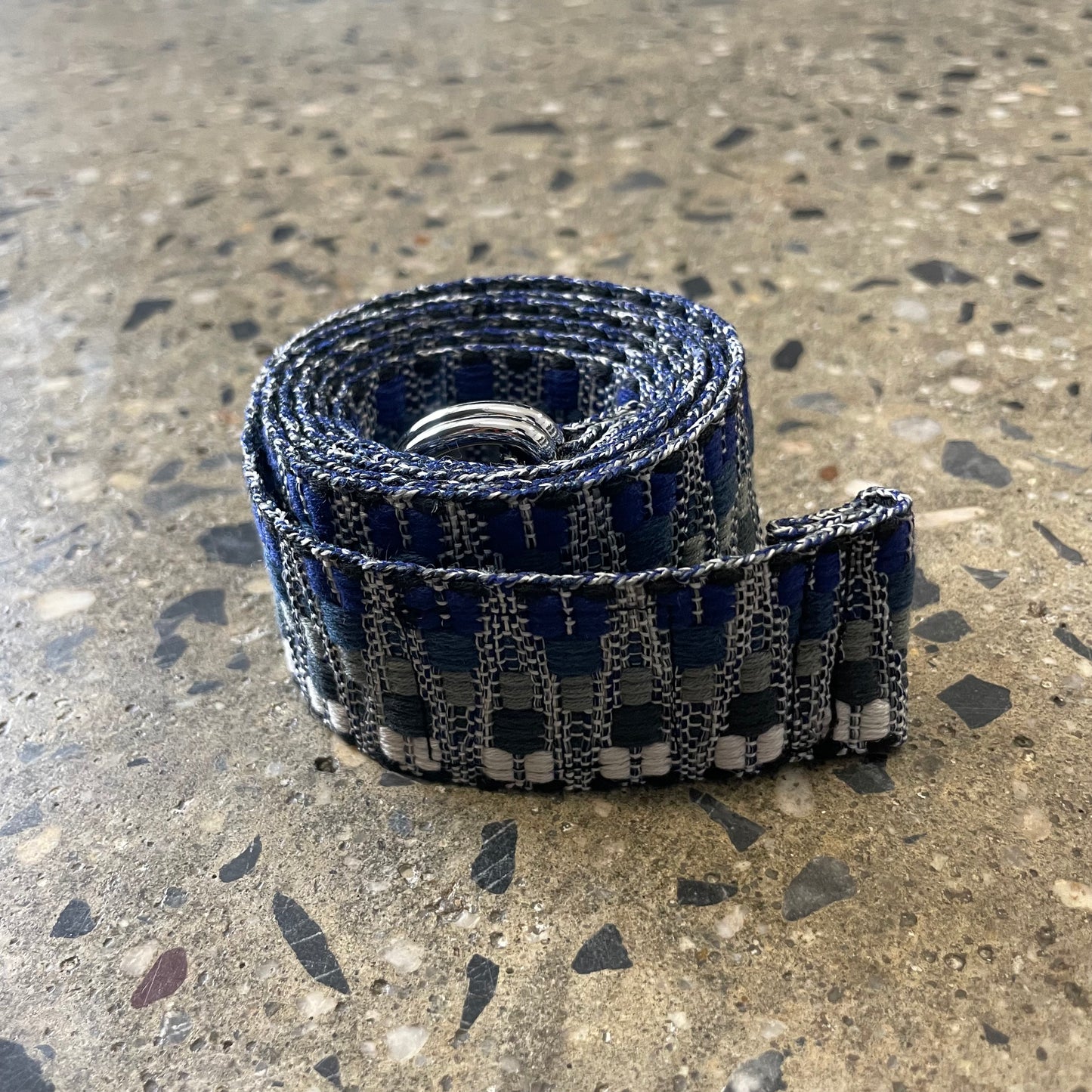 Sex Hippies Jacquard D-Knit Belt - Navy