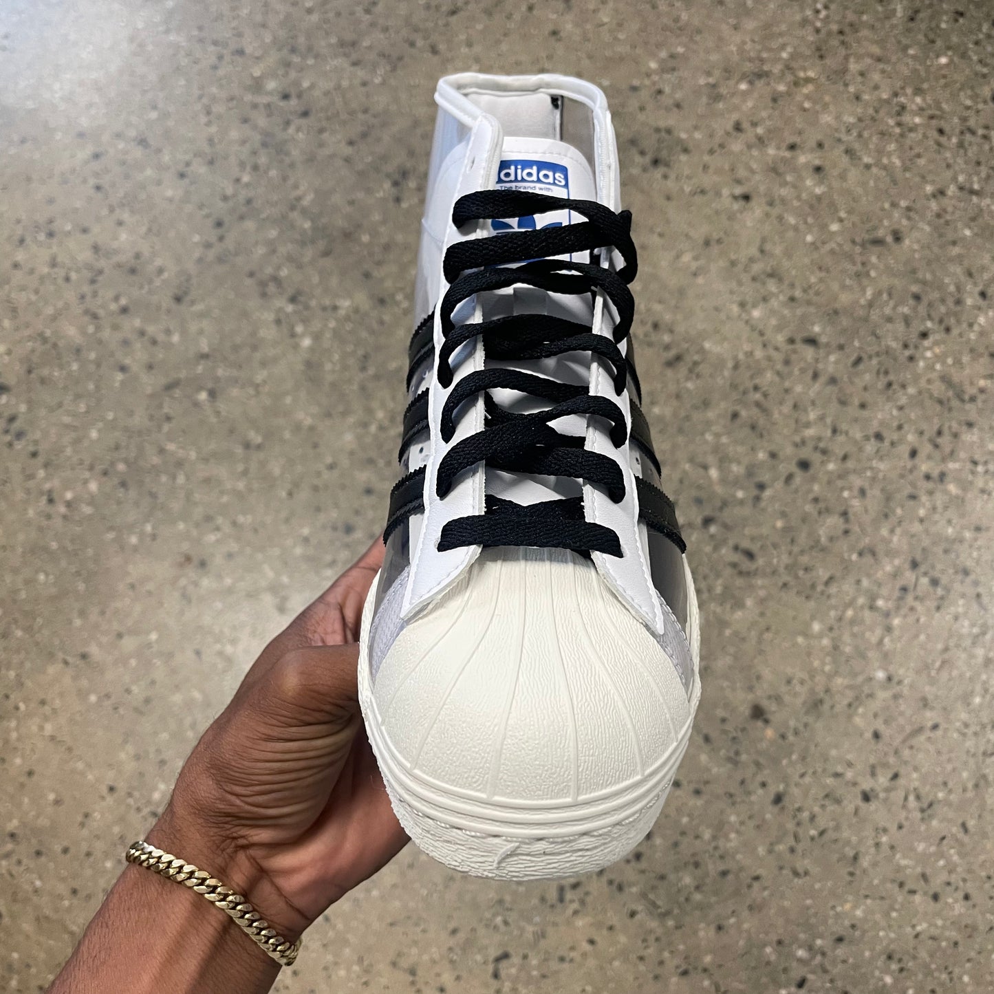 Adidas Blondey Pro Model - Clear/Black/White