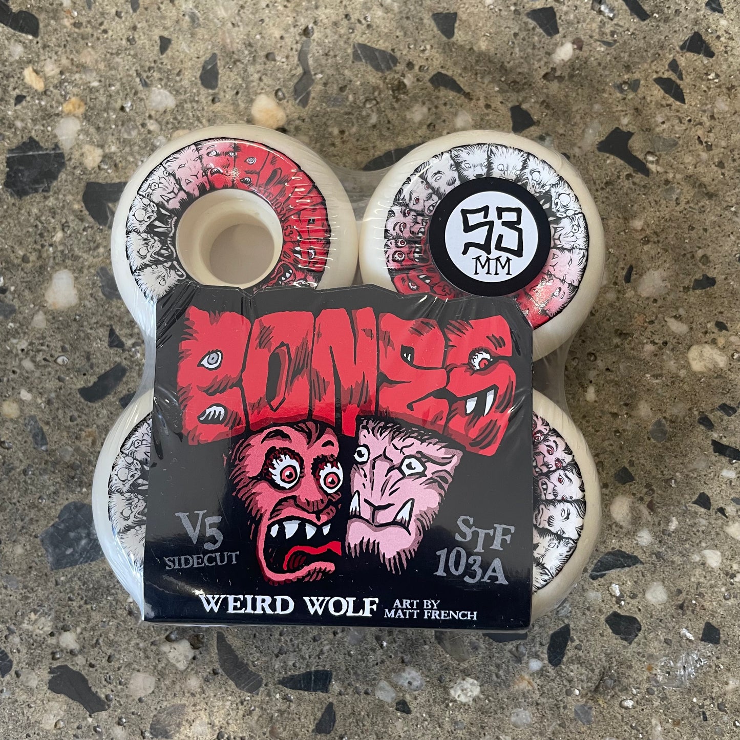 Bones Weird Wolf V5 Sidecut STF Wheels - 103a
