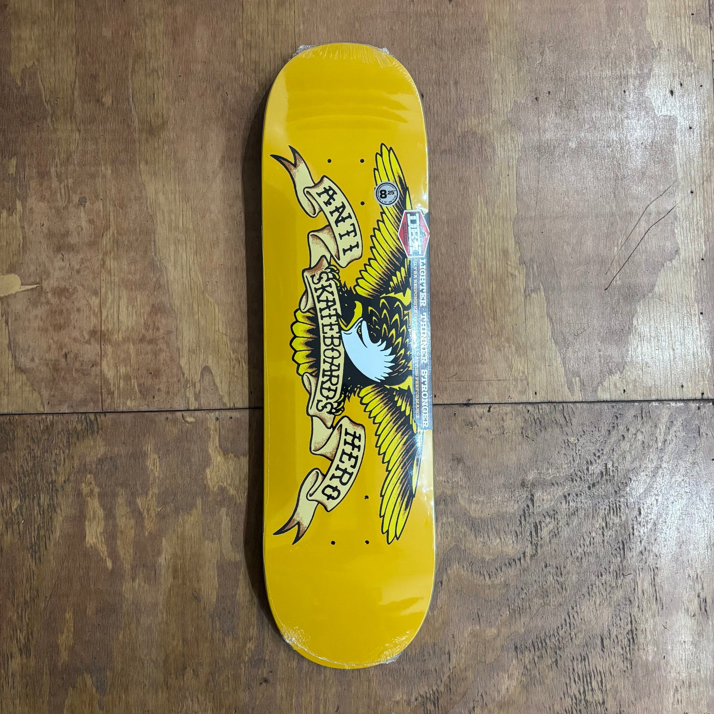Yellow classi eagle deck on hi tech DBX deck