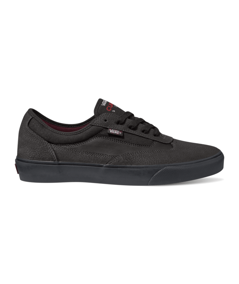 Side view of brown lowtop skateboard shoe from Vans
