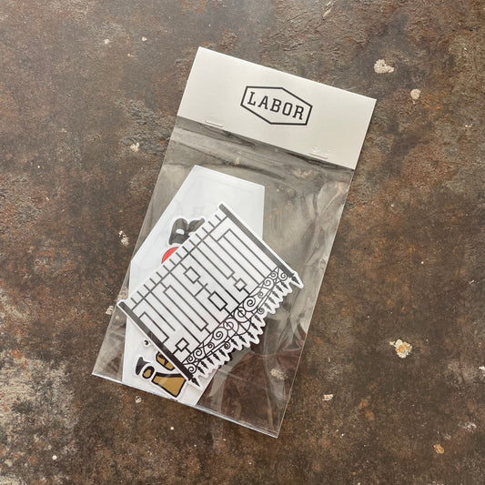 assorted logo LABOR sticker pack