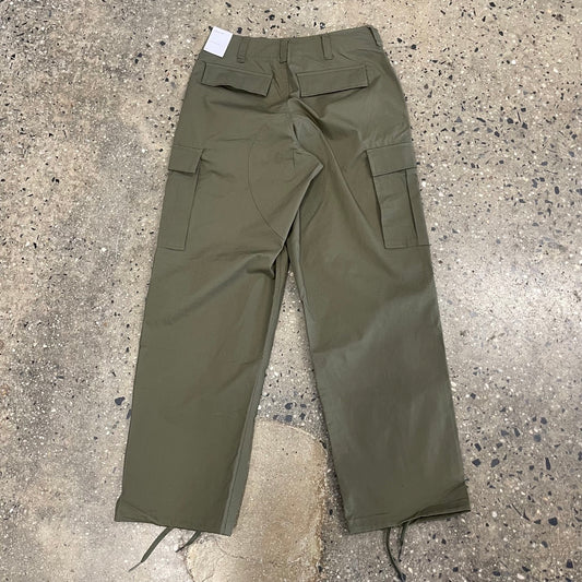 rear view of olive cargo pants