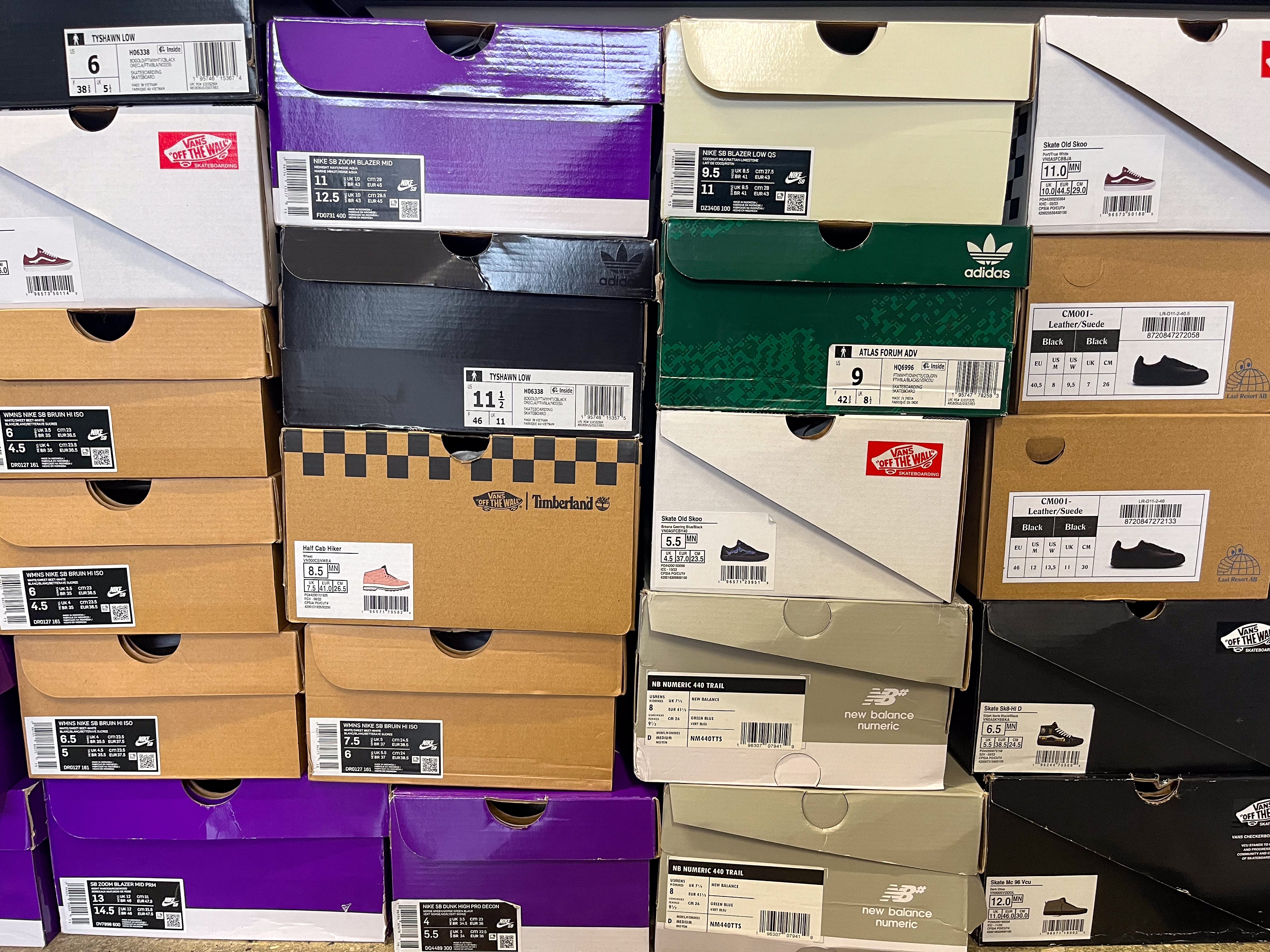 Sb shoe outlet boxes for sale