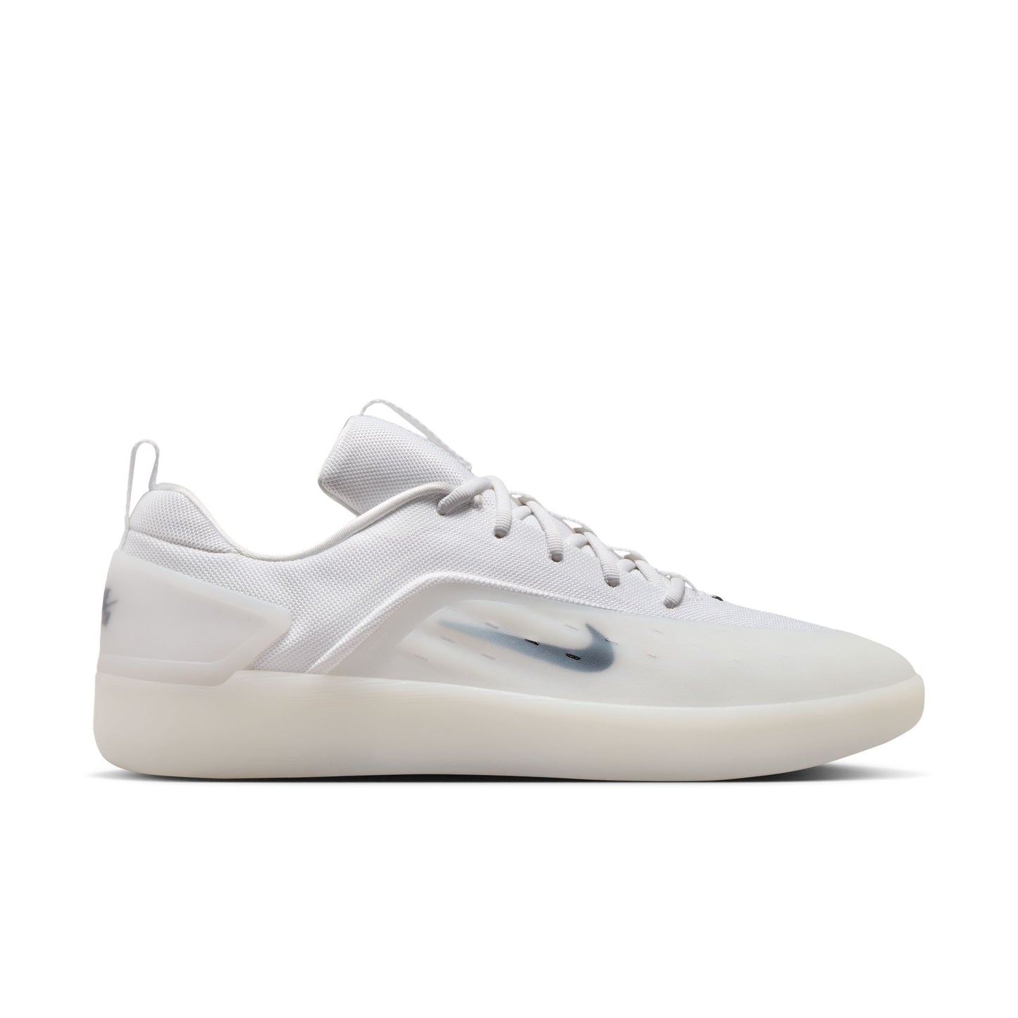White athletic shoe on a white background