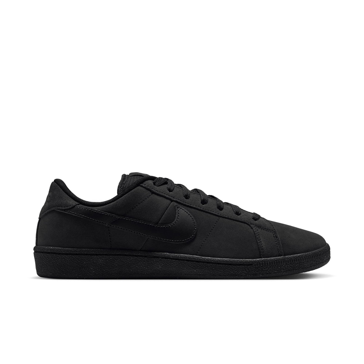 A black Nike SB sneaker shown from the side profile against a white background.