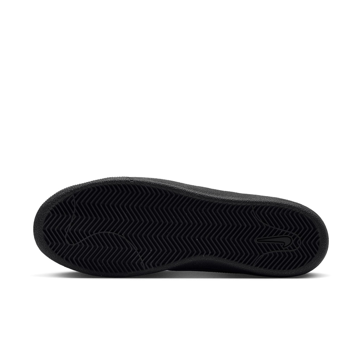 Black sole of a sneaker on a white background