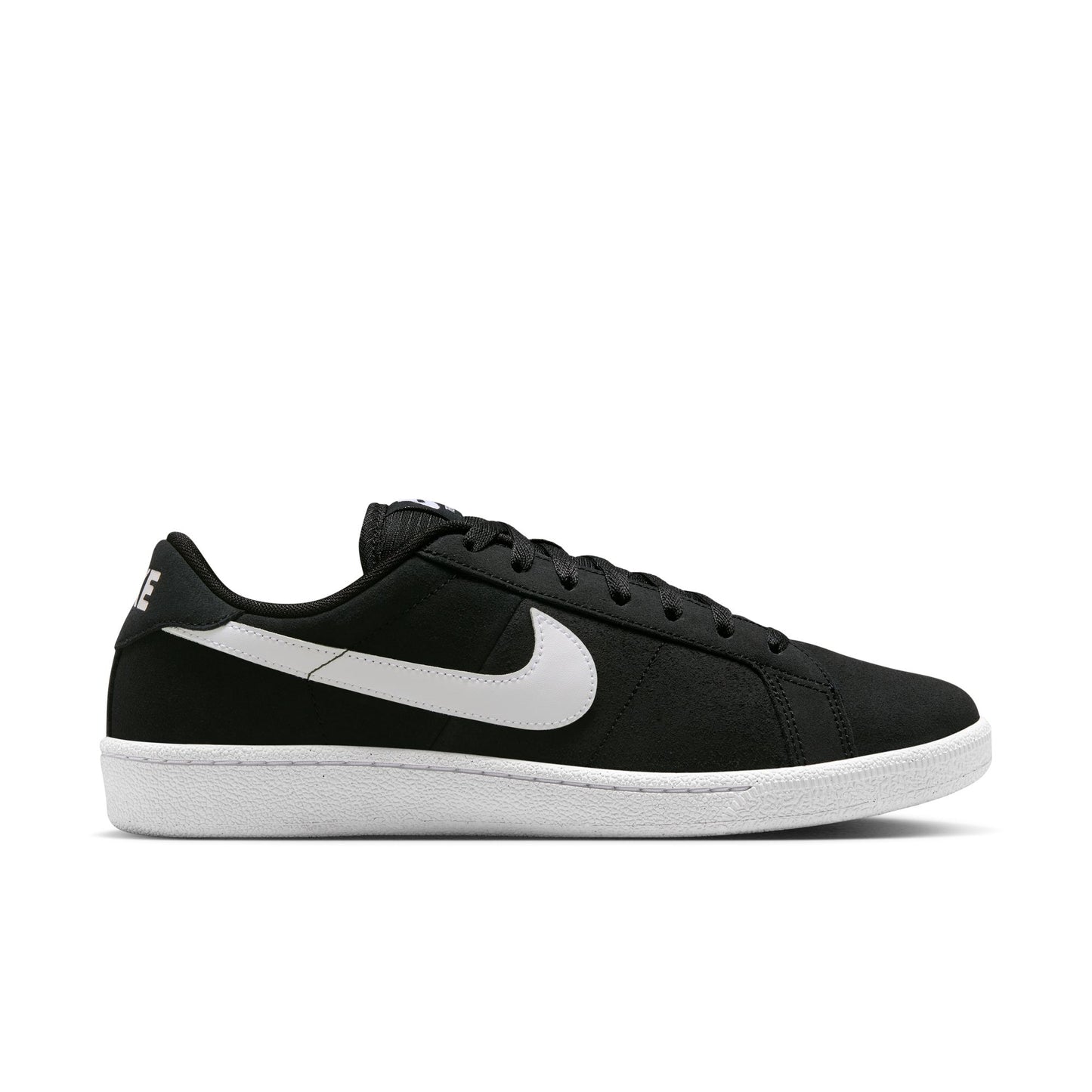 black tennis style nike sb athletic shoe with a unique sole design on a white background
