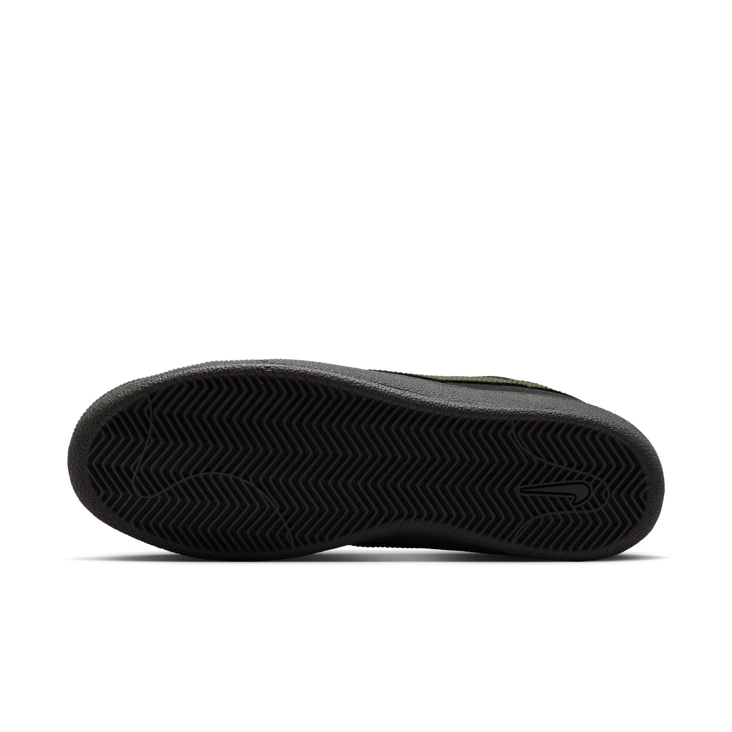 Black sole of a shoe on a white background