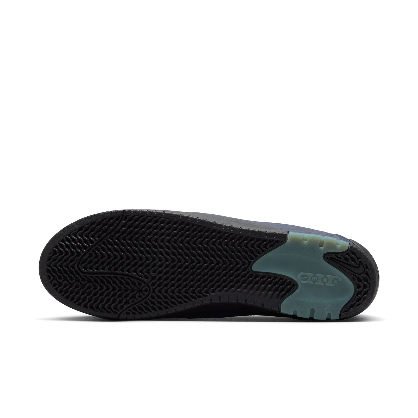 Black and gray sneaker sole on a white background