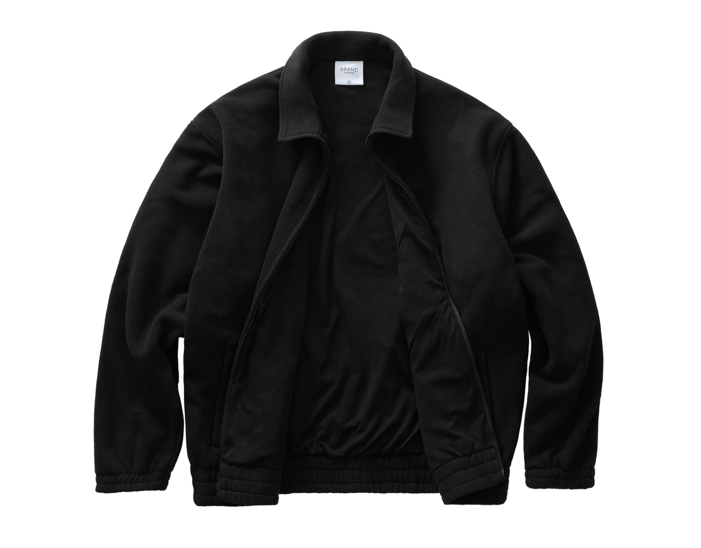 open Black jacket on a white background