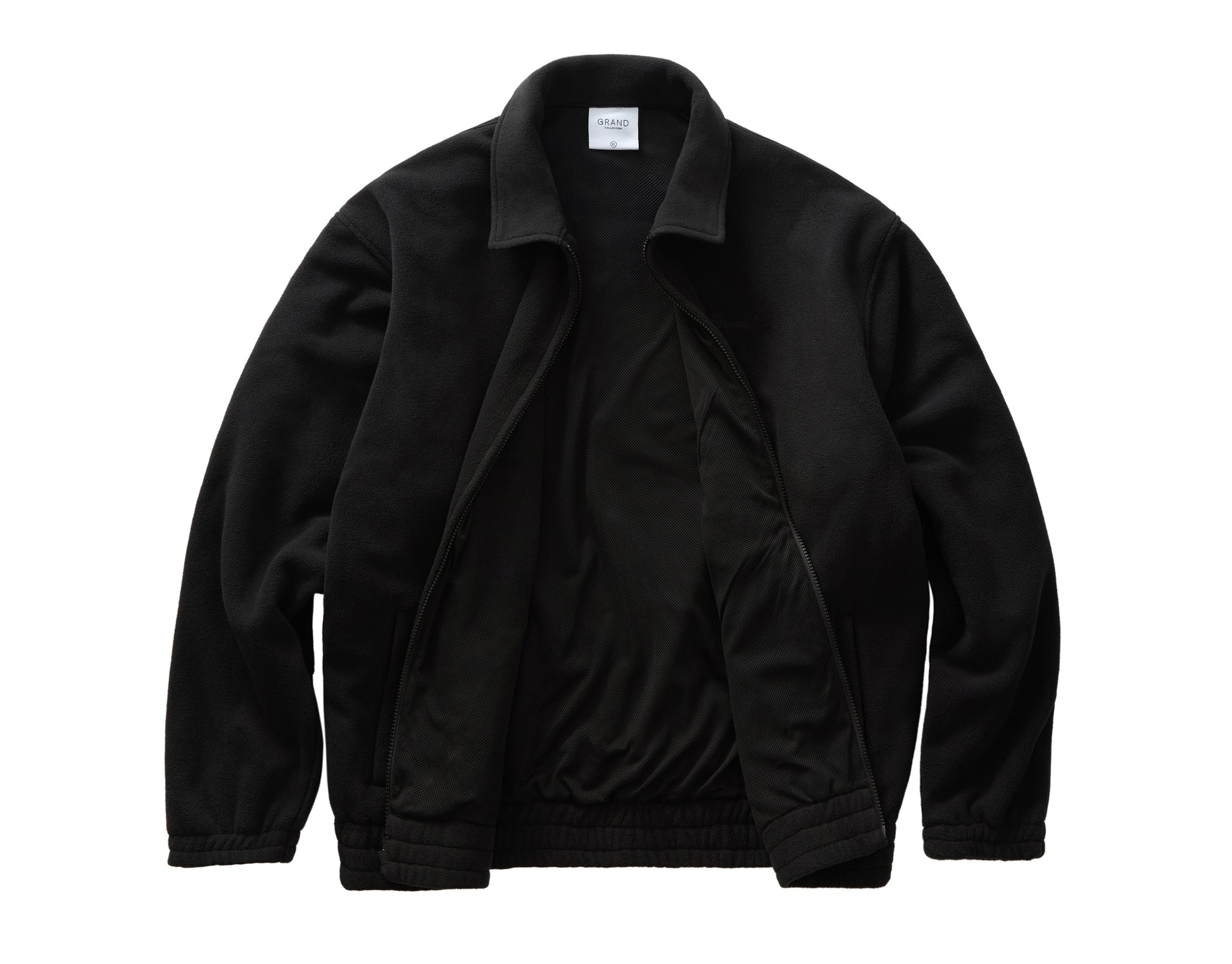 open Black jacket on a white background
