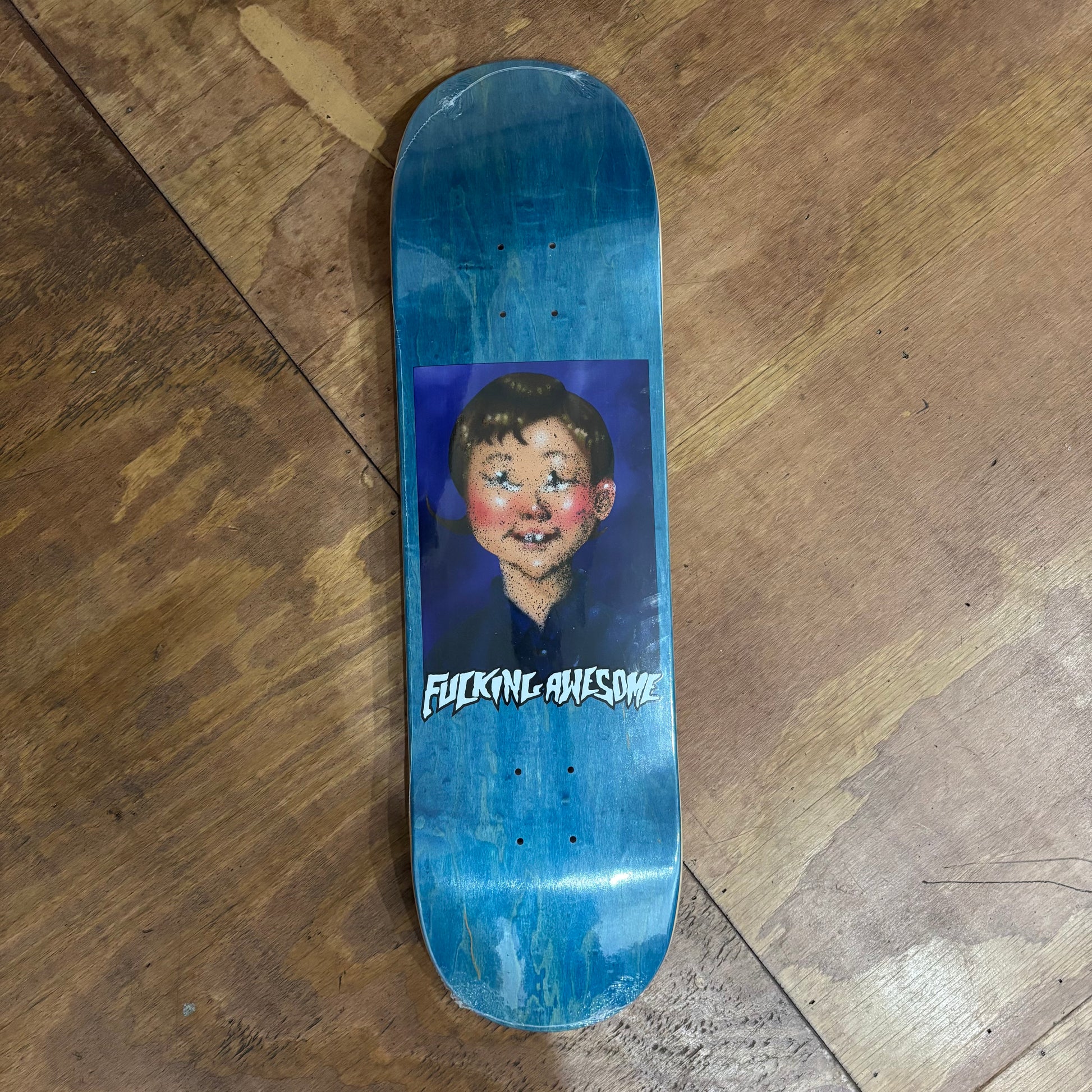 redrawn version of the class portrait series for fucking awesome with woodgrain background