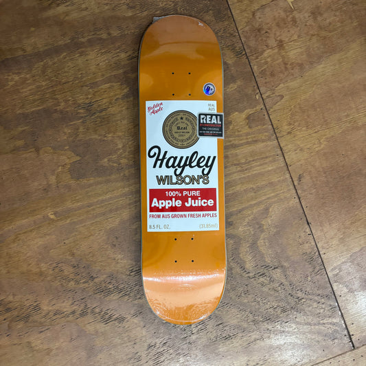 apple juice style label graphic for skateboard deck