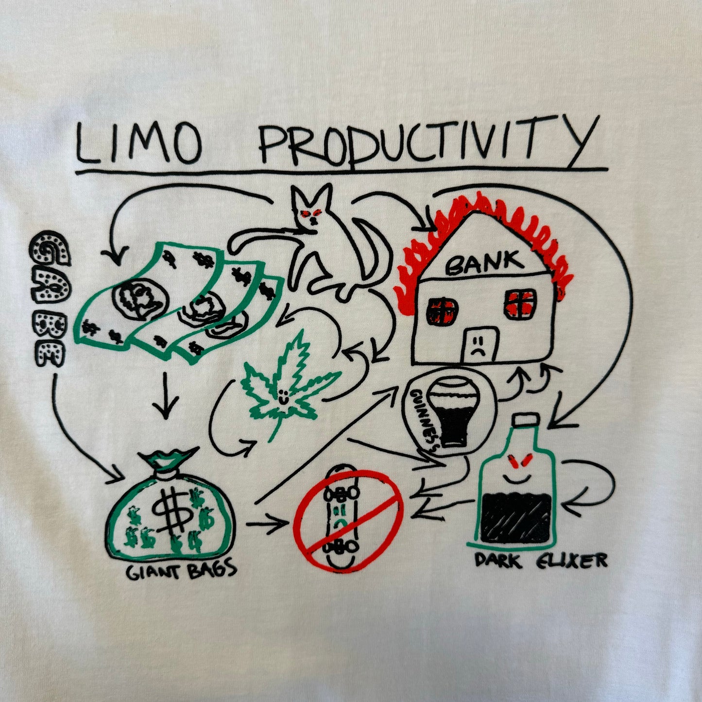 Limosine Productivity T-Shirt - White