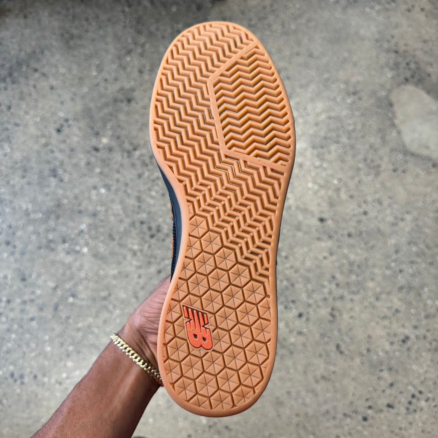 bottom of the shoe. gum sole