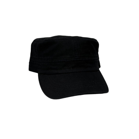 front of black cadet cap