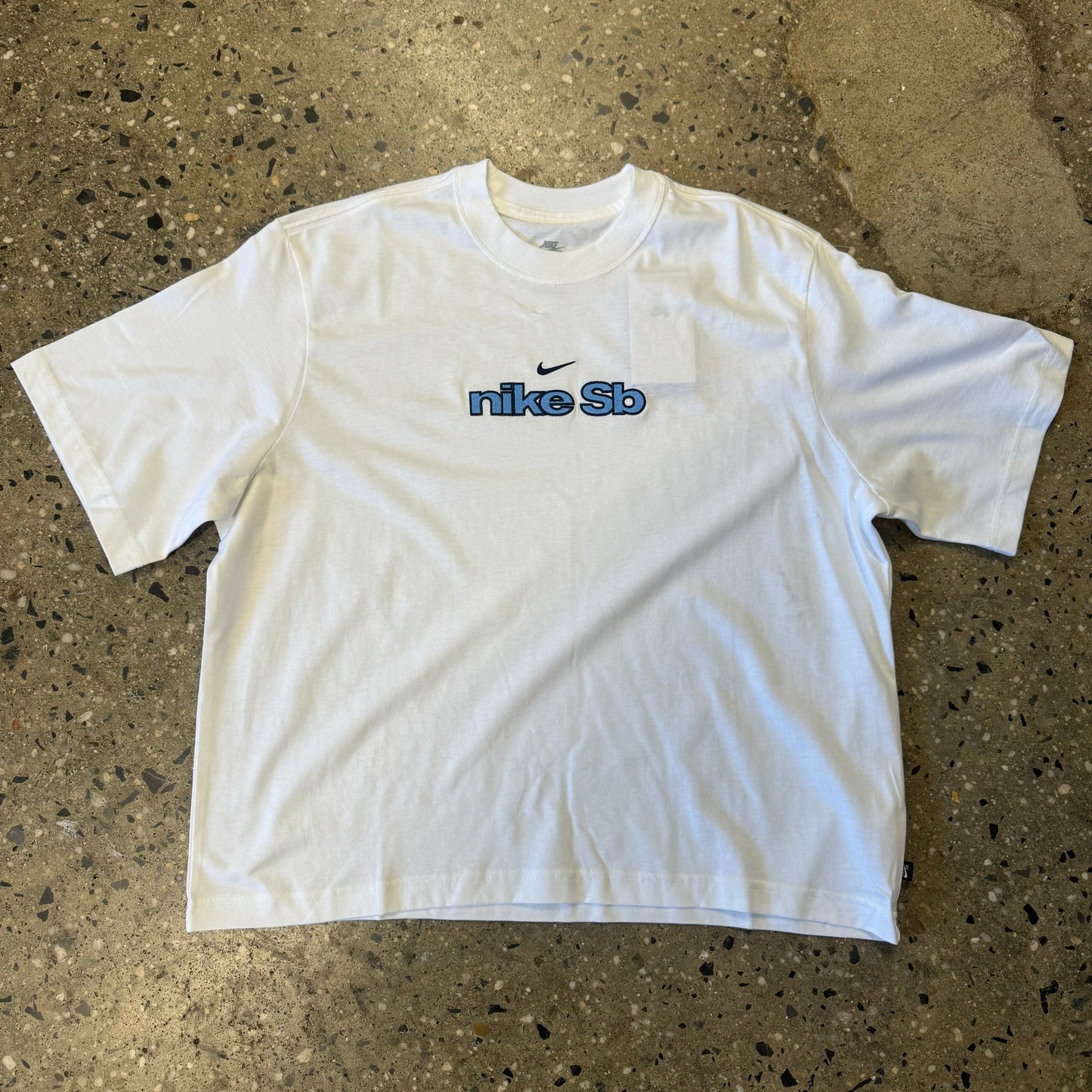 Nike SB Embroidered Boxy Logo T-Shirt - White