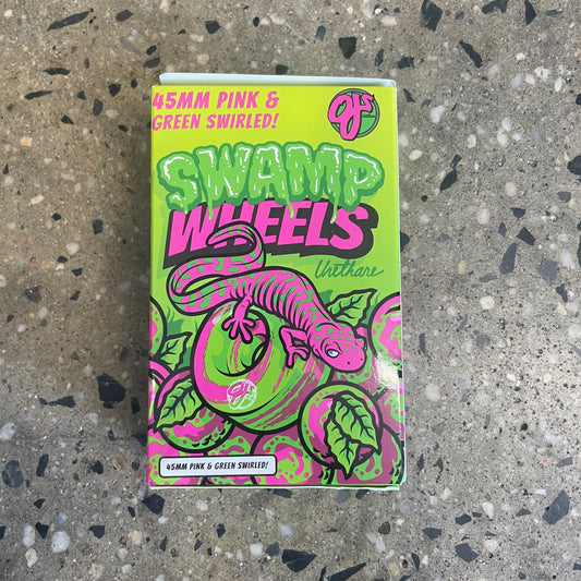 OJ Swamp Wheels 99a - Pink/GreenSwirl