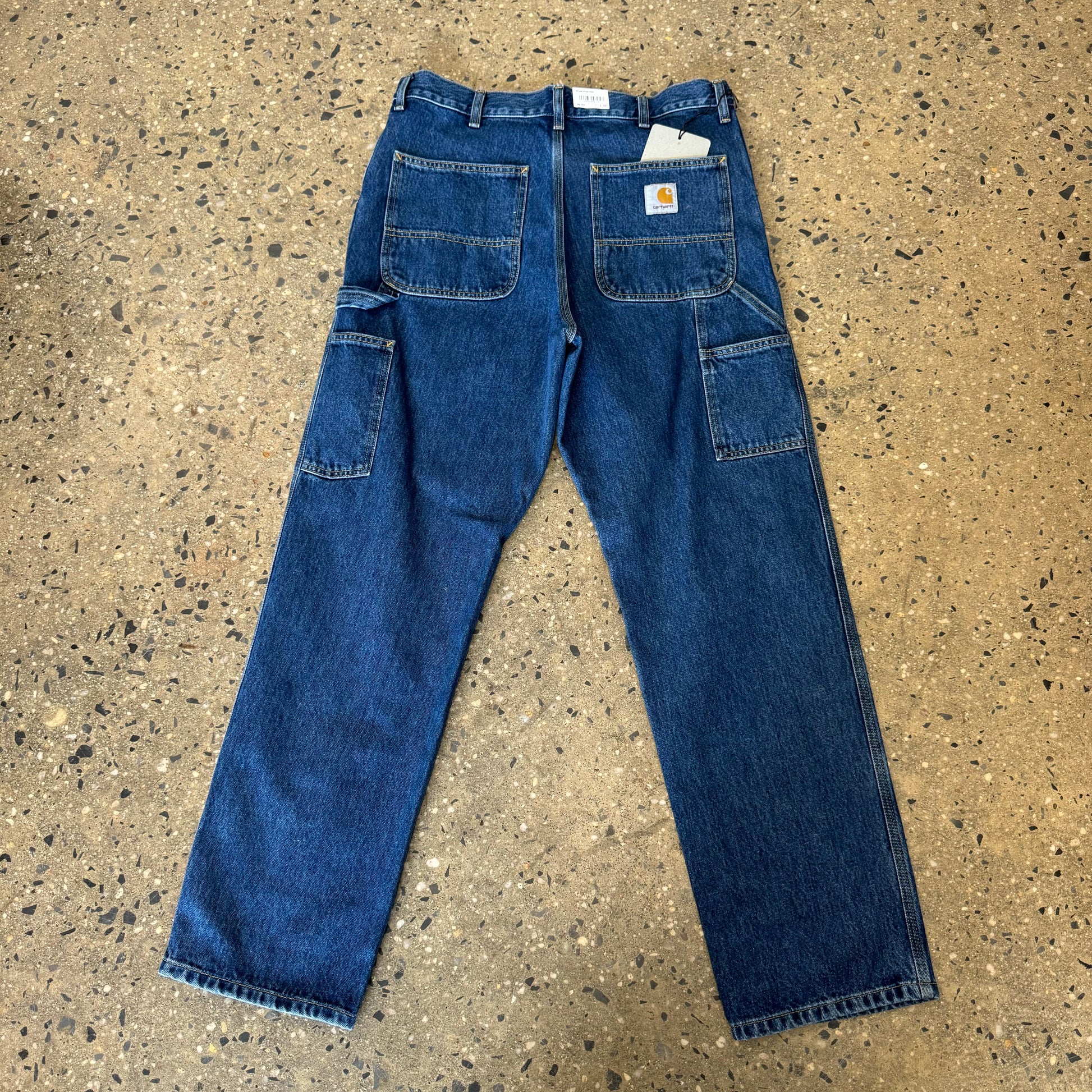 medium wash blue jeans