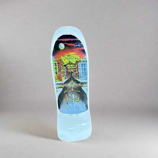 dresssen skate deck against background