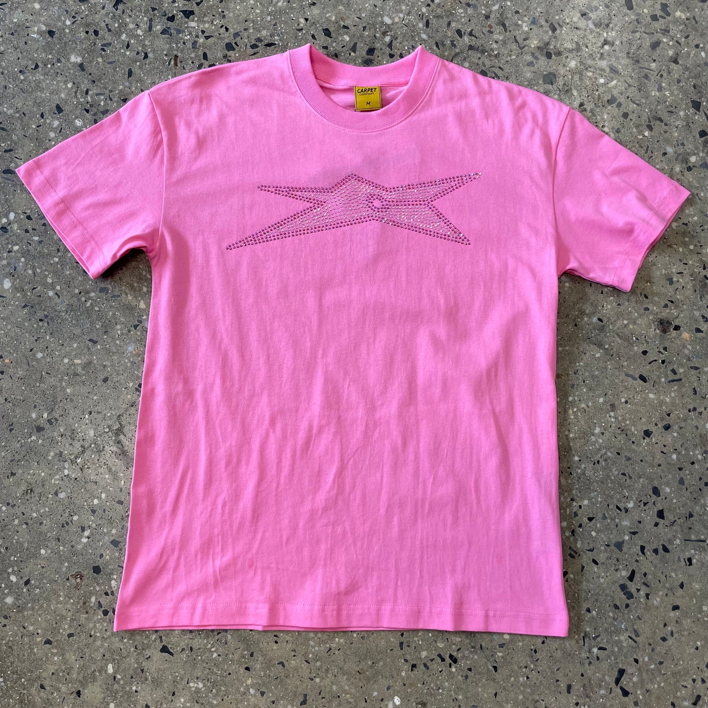 Carpet Bizarro Rhinestone T-Shirt - Pink