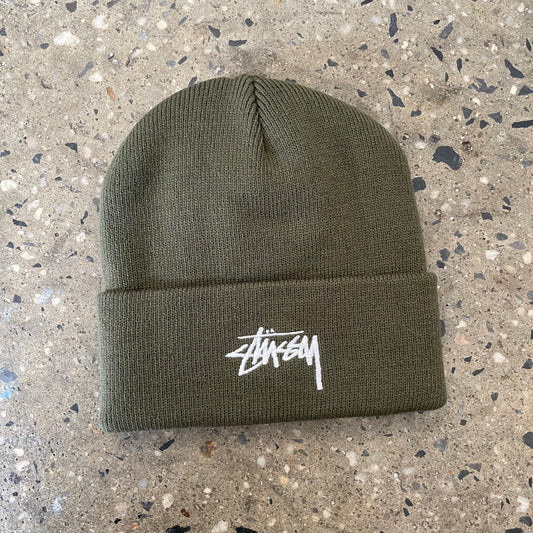 Stussy Stock Cuff Beanie - Olive