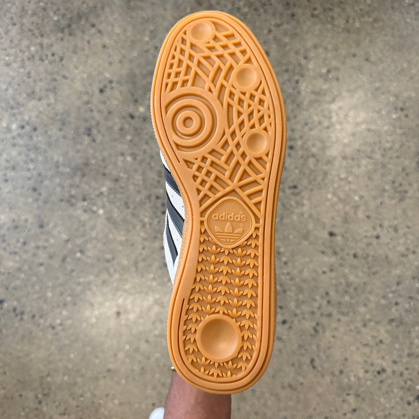 bottom of the shoe. gum sole