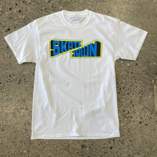 Skate Jawn Block Letter T-Shirt - White