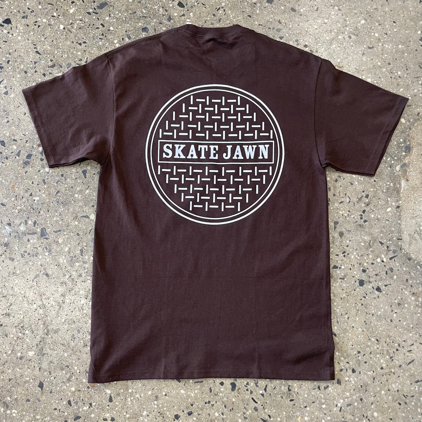 Skate Jawn Sewer Cap T-Shirt - Brown