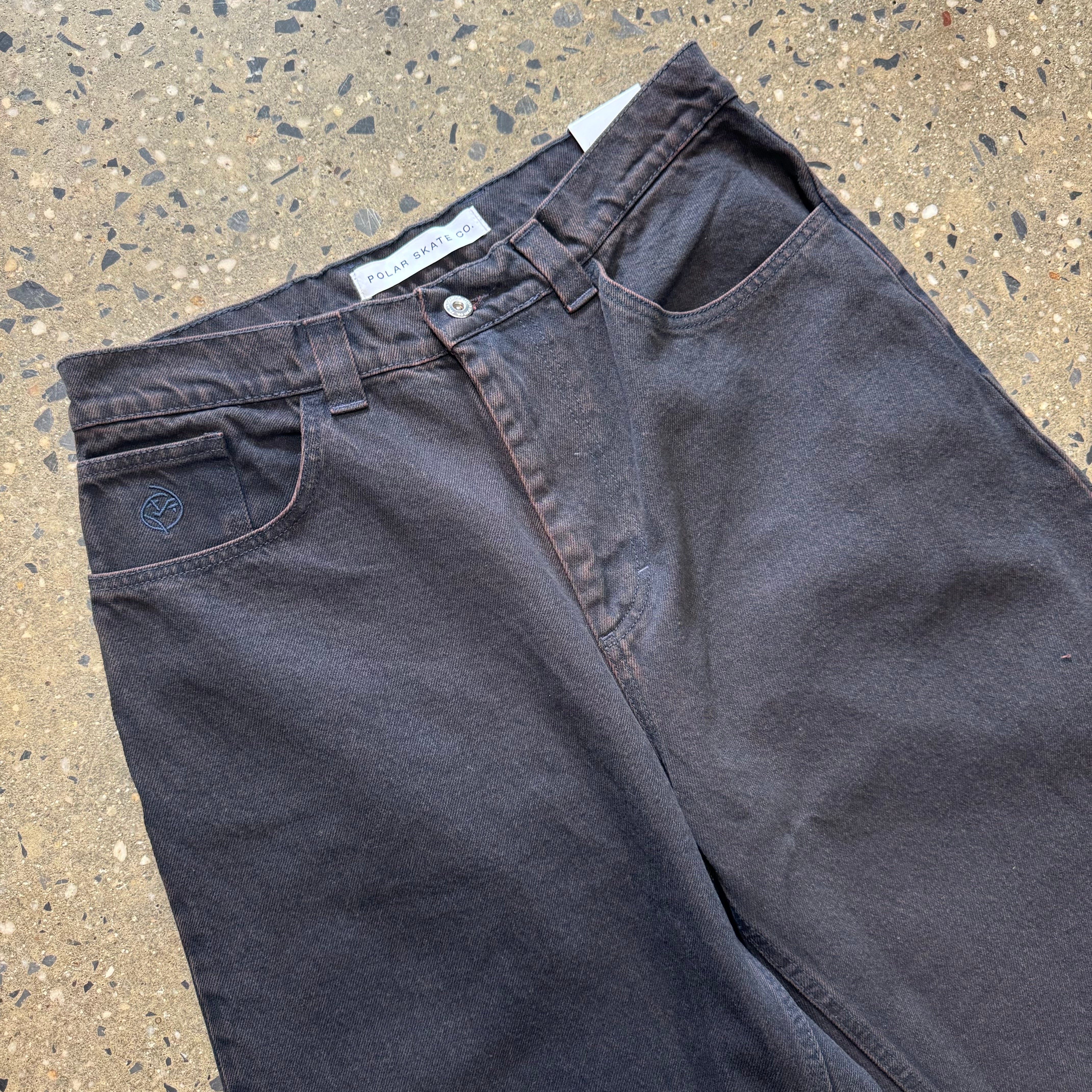 Polar Skate Co. Big Boy Pants - Brown Blue - Labor Skateboard Shop