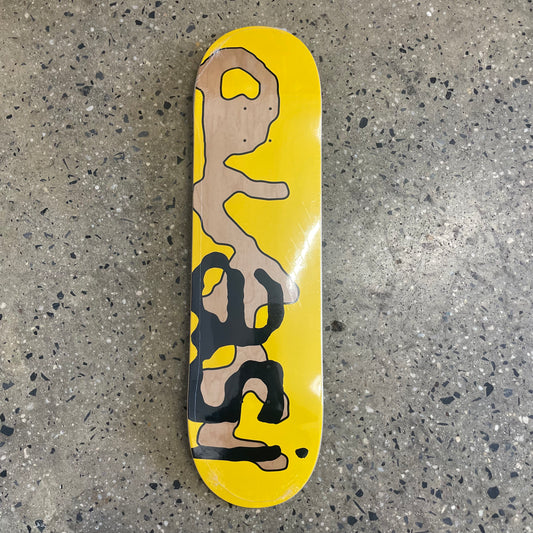 Quasi Lowercase Skateboard Deck - Yellow